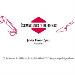 Horario de apertura Excavaciones Y Reformas Javier, Les Fonts
