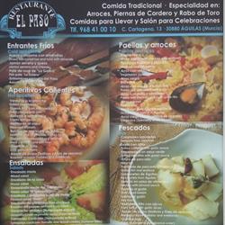 Horario de apertura Restaurante el Paso, Águilas
