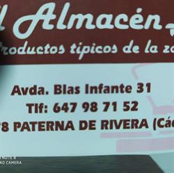 Horario de apertura El almacén, Paterna de Rivera