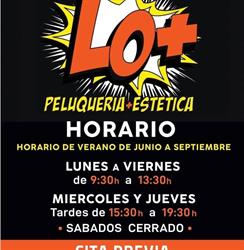 Horario de apertura Peluquería Lo Más, Castellón de la Plana