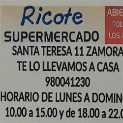 Horario de apertura Ricote Supermercado, Zamora