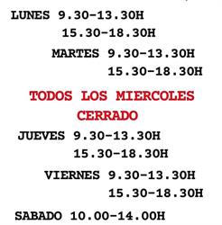 Horario de apertura Peluquería Nadia San juan, León
