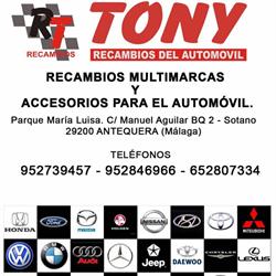 Horario de apertura Recambios Tony, Antequera