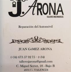 Talleres J. Arona en Valencia (Benicalap) - Horario de apertura