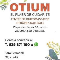 Horario de apertura OTIUM, La Seu d'Urgell