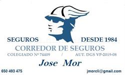 SEGUROS JOSE MOR en Valencia (Rascanya) - Horario de apertura