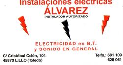 Horario de apertura Instalaciones Electricas Alvarez, Lillo