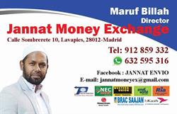 jannat money exchange en Madrid (Centro) - Horario de apertura
