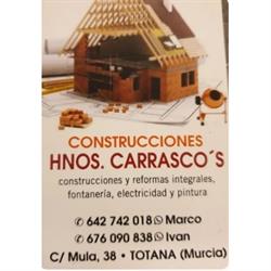 Horario de apertura Construcciones Hnos. Carrasco´s, Totana