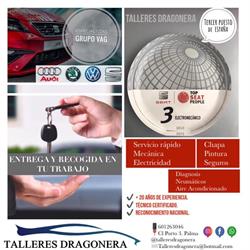 TALLERES DRAGONERA en Palma de Mallorca (Ponent) - Horario de apertura