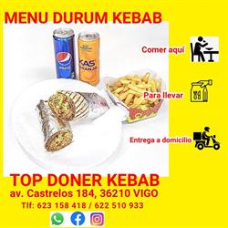 Horario de apertura Top Doner Kebab, Vigo