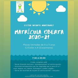 Horario de apertura Escola Infantil Nanosaures, Cocentaina