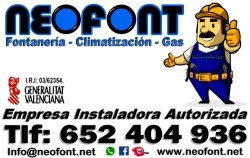 Horario de apertura Instalaciones Neofont Fontanería Calefacción Gas, Alicante
