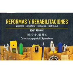 Horario de apertura Reformas Ionut Popovici - Madrid, 