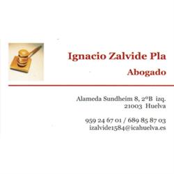 Horario de apertura Ignacio Zalvide Pla - Abogado, Huelva