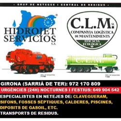 Horario de apertura Hidrojet Servicios, Sarriá de Ter