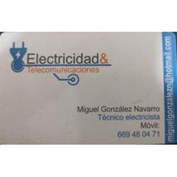 Horario de apertura Electricidad Y Reformas Miguel González, Yeles