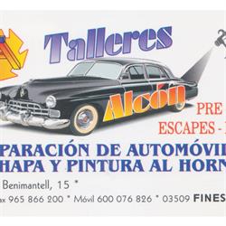 Horario de apertura Talleres ALCON, Finestrat