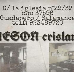Horario de apertura Mesón Crislama, Guadapero