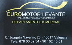 Horario de apertura Euromotor Levante, Valencia