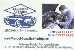 Horario de apertura Talleres Albaida, Albaida del Aljarafe