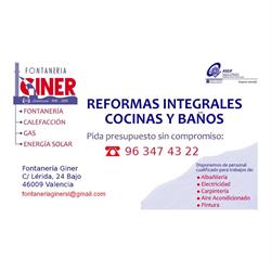 Fontaneria Giner en Valencia (La Saïdia) - Horario de apertura
