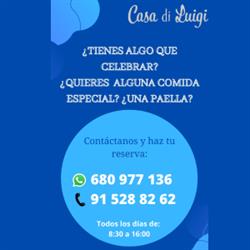 Horario de apertura Casa di Luigi - Comida casera para llevar, Alcalá de Henares