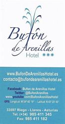 Horario de apertura Hotel Bufón de Arenillas, Vidiago