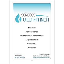 Horario de apertura Pozos y Sondeos Villafranca, Villafranca de los Barros