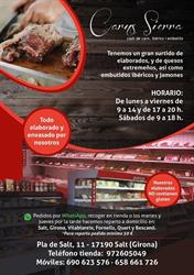 Horario de apertura Carnes Sierra, Girona