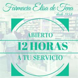 Horario de apertura Farmacia De Guardia Diurna En Mérida Elisa de Tena,