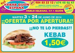 Horario de apertura Kebab Gijón España, 
