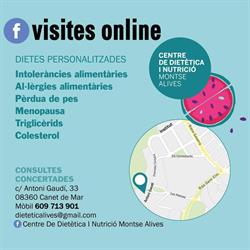 Horario de apertura Centre de Dietetica i Nutriciò Montse Alives, Canet de Mar