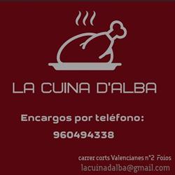 Horario de apertura La Cuina D'alba, Foios
