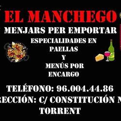 Horario de apertura El Manchego Menjars per emportar, Torrent