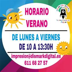 Horario de apertura Dismark Digital, Aspe