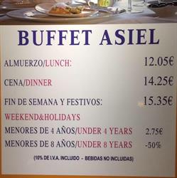Horario de apertura Buffet Asiel Grill House, Arroyo de la Miel