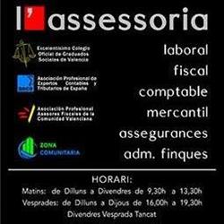 Horario de apertura L'assessoria Espais Empresarials, S.L., Montroy