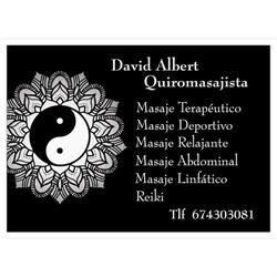 Horario de apertura Osteópata y Quiromasajista David Albert, Alicante