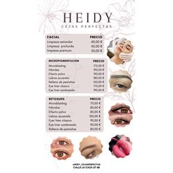 Heidy Cejas Perfectas, Micropigmentación, Lifting y Extensiones de pestañas. en Zaragoza (Distrito Sur) - Horario de apertura