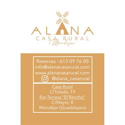 Horario de apertura Alana Alojamiento - Casa- Turismo Rural, Mondéjar