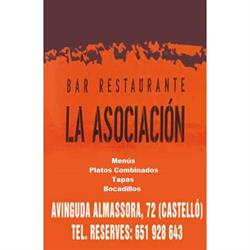 Horario de apertura La Asociación Bar Restaurante, Castellón de la Plana