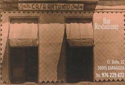 Horario de apertura Bar Restaurante Casa Antonio, Zaragoza
