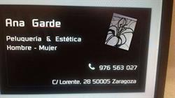 Horario de apertura Peluquería Ana Garde, Zaragoza