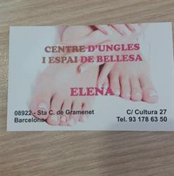 Horario de apertura Centre d'ungles I espai de bellesa Elena, Santa Coloma de Gramenet