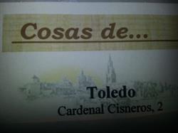 Horario de apertura Cosas de. Artesanía, Toledo
