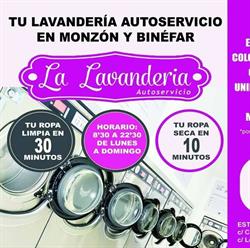 Horario de apertura La Lavanderia autoservicio, Monzón