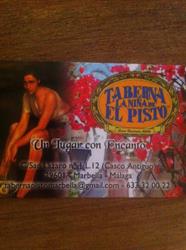 Horario de apertura Taberna La Niña Del Pisto, Marbella
