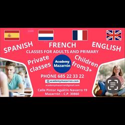 Horario de apertura Academy Mazarrón - English Academy, 