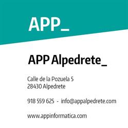 Horario de apertura APP_ Alpedrete, 